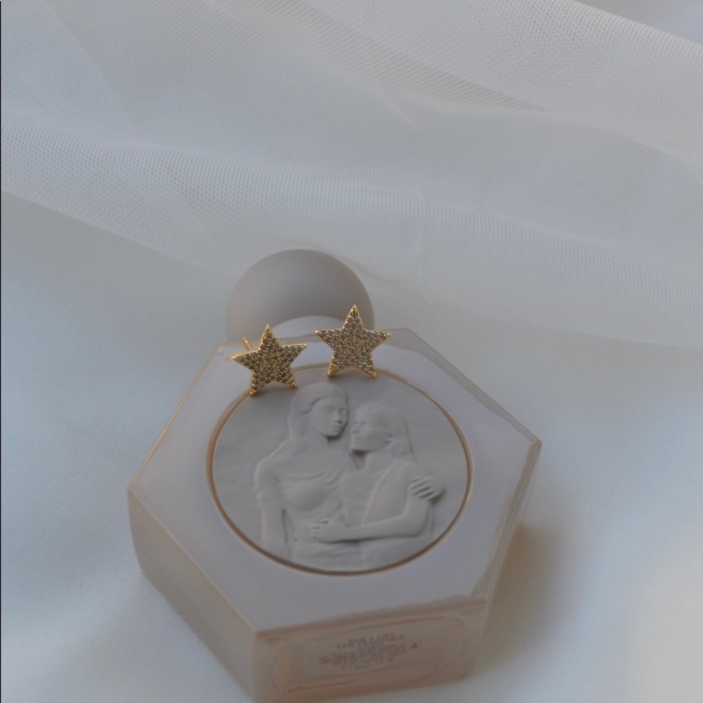 star earrings - Picture 2 of 2
